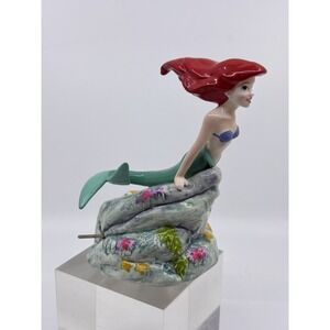 Disney Schmid VTG - The Little Mermaid Ariel - Rotating Music Box Figurine EUC